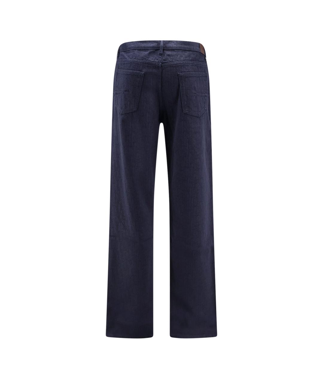 CHRISTIAN DIOR Синие хлопковые прямые джинсы, фото 2