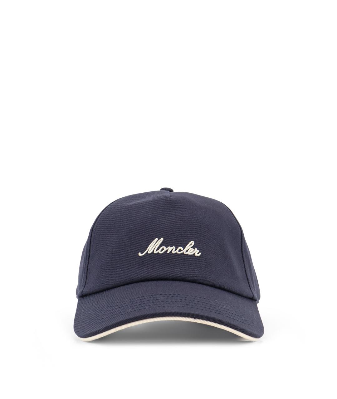 MONCLER Синяя хлопковая кепка/бейсболка, фото 1