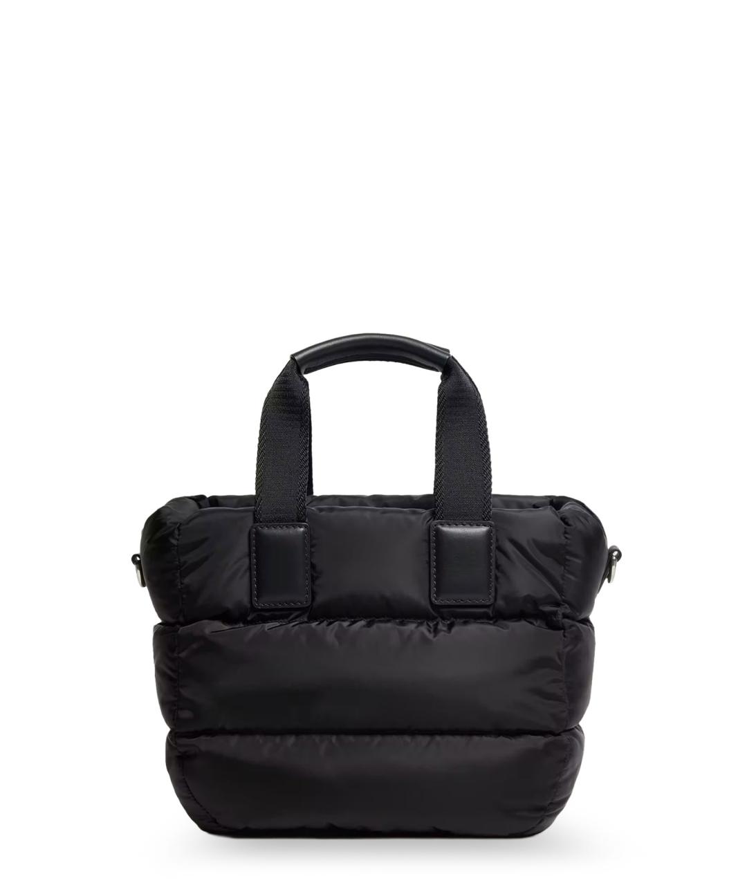 MONCLER Черная тканевая сумка тоут, фото 2