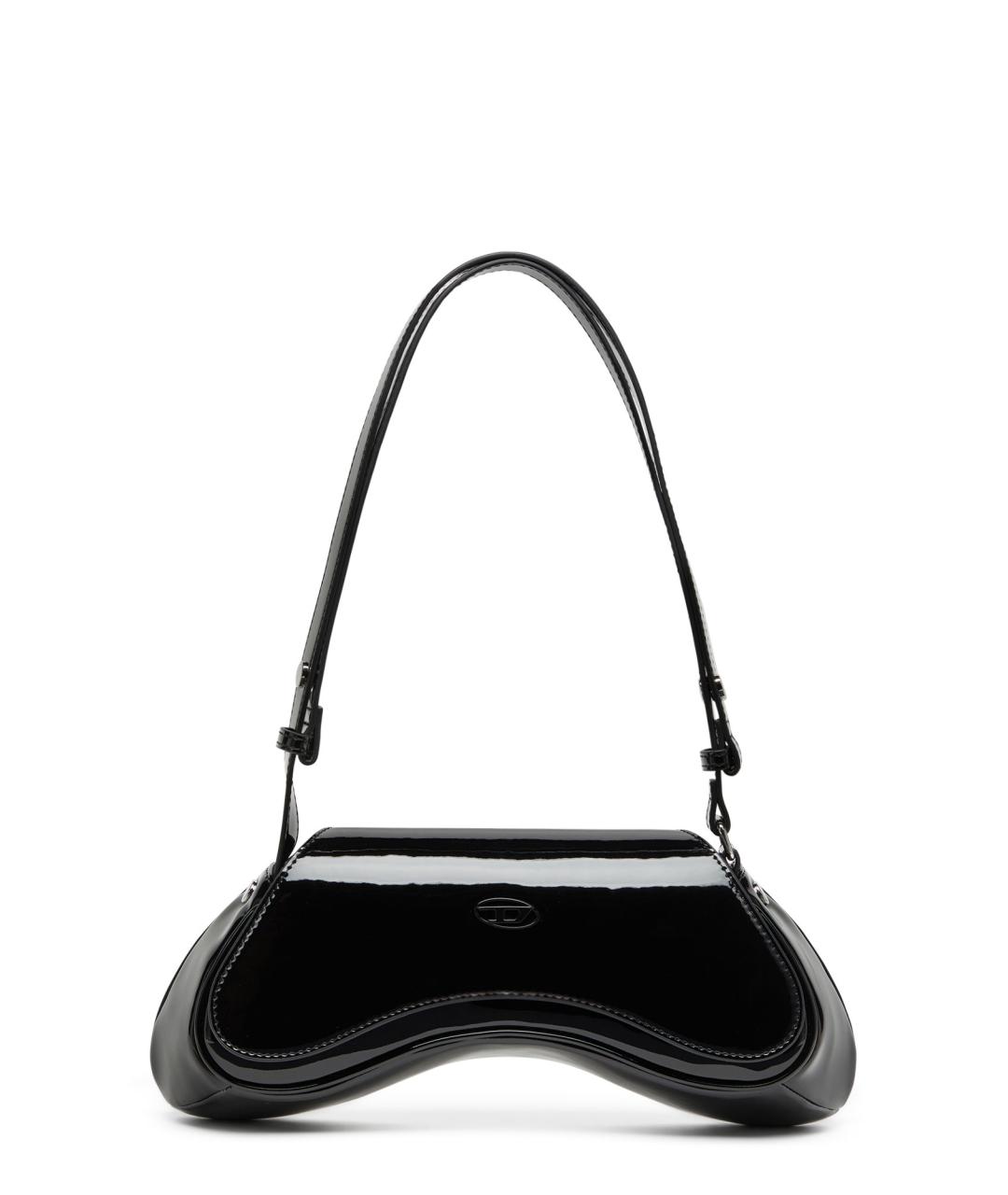 DIESEL Черная сумка через плечо из искусственной кожи, фото 1