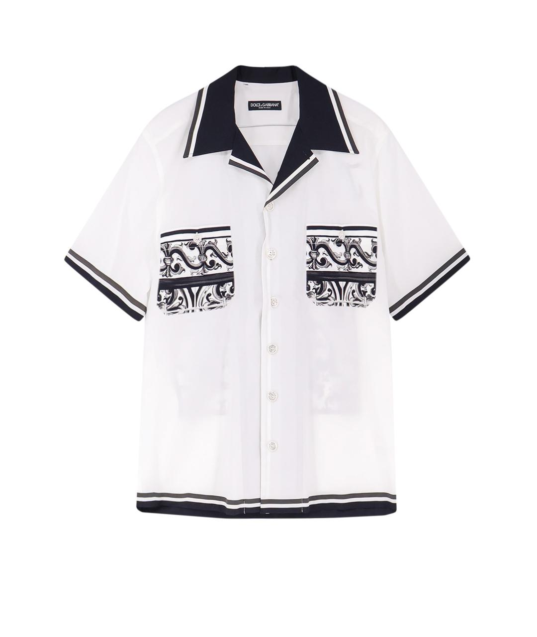 DOLCE&GABBANA Белая хлопковая кэжуал рубашка, фото 1
