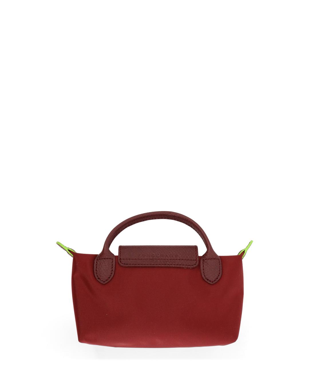 LONGCHAMP Бордовая тканевая сумка тоут, фото 2