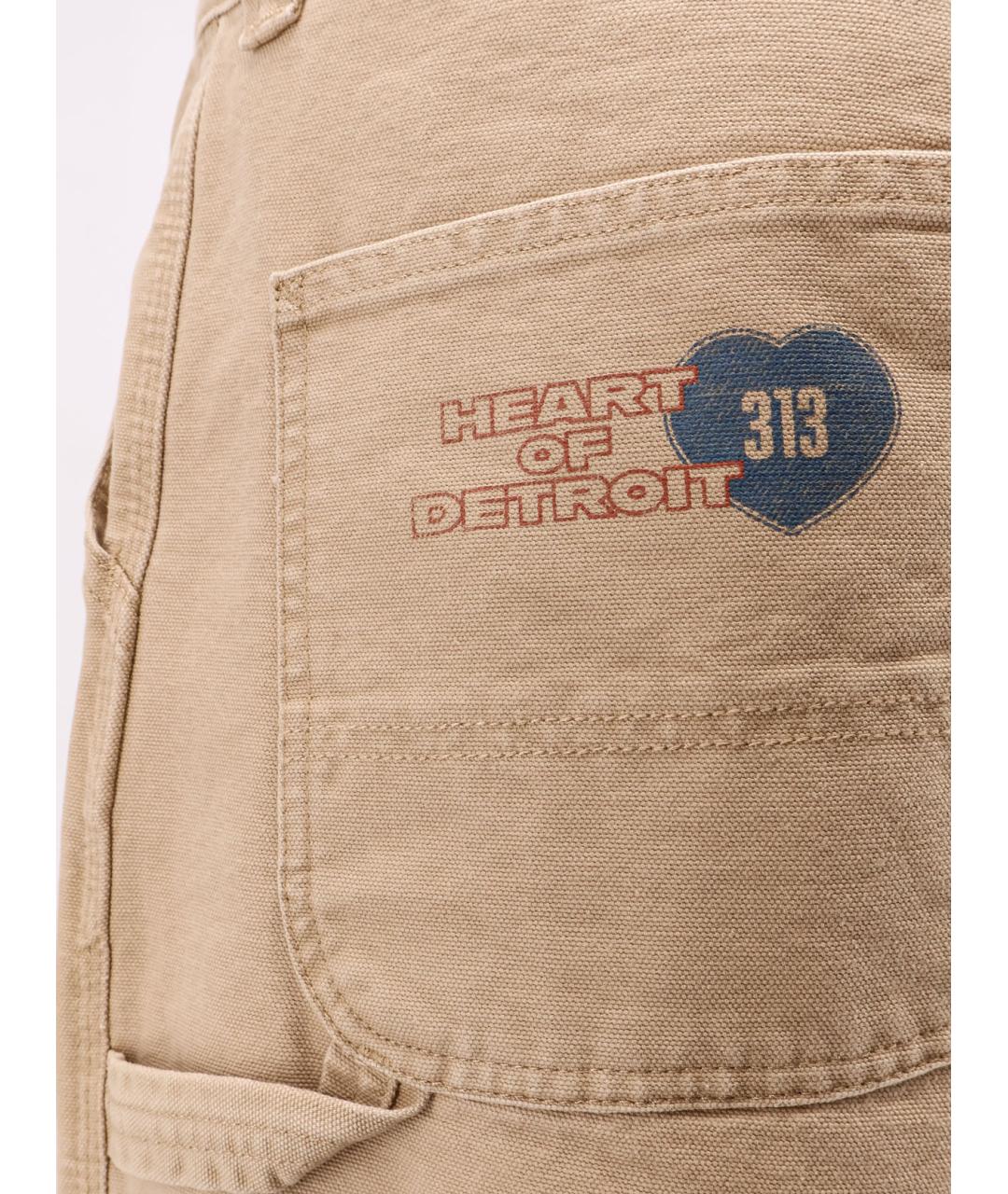 CARHARTT WIP Бежевые хлопковые классические брюки, фото 3