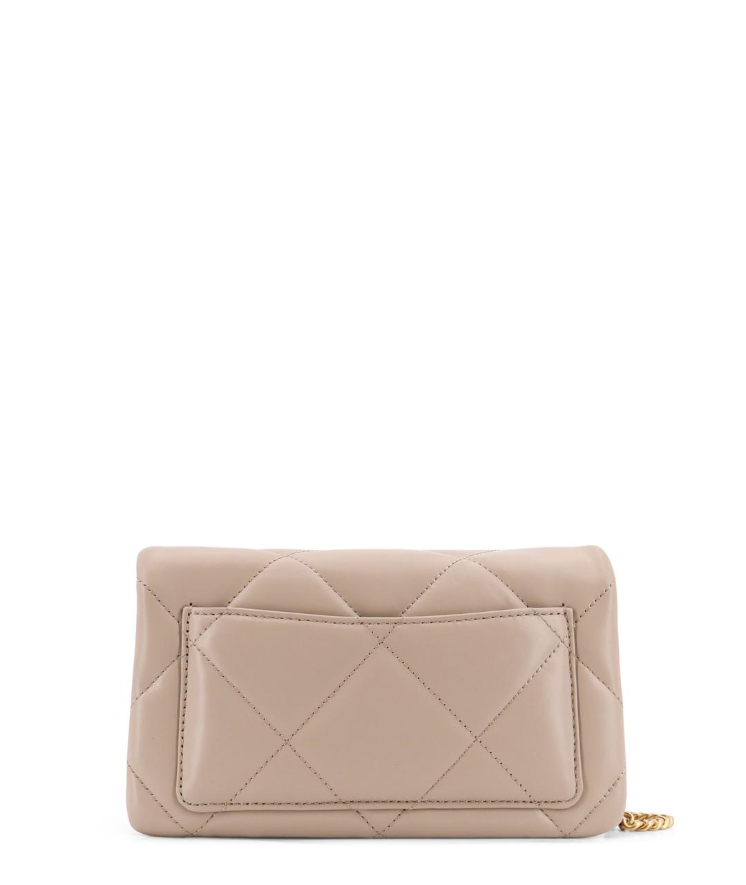 TORY BURCH Бежевая кожаная сумка через плечо, фото 2