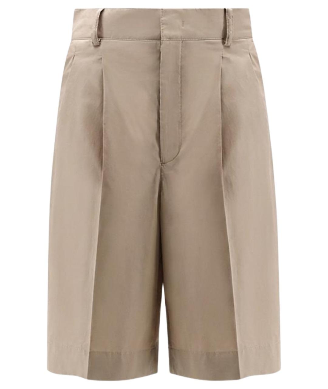 SOEUR Бежевые хлопковые шорты, фото 1