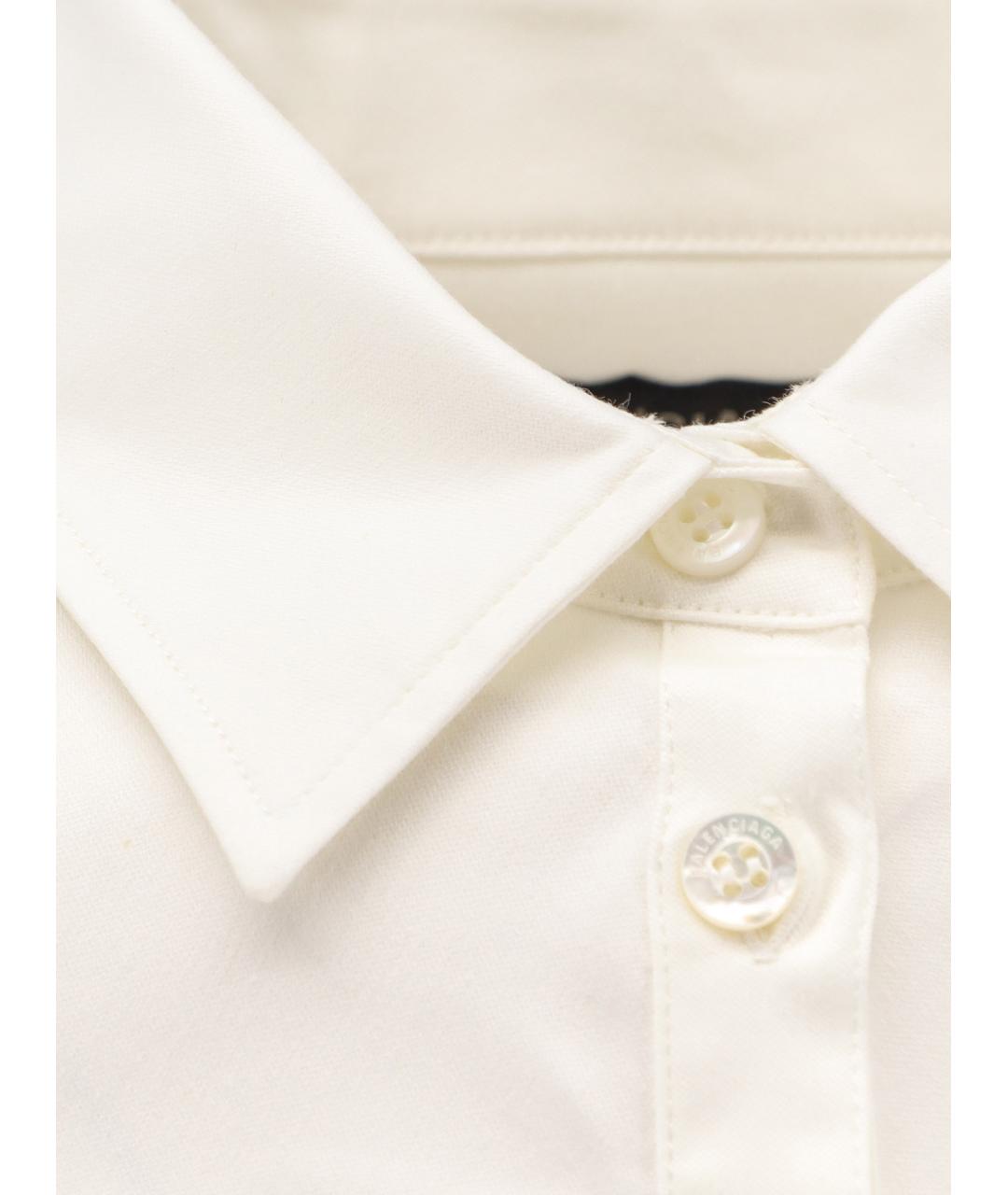 BALENCIAGA Белая хлопковая рубашка, фото 3