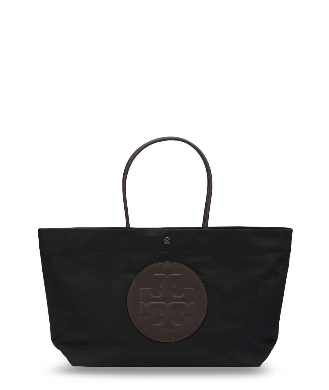 TORY BURCH Черная тканевая сумка тоут, фото 1