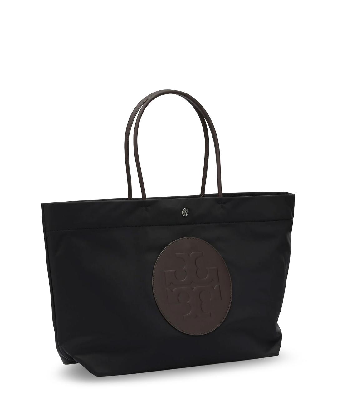 TORY BURCH Черная тканевая сумка тоут, фото 3