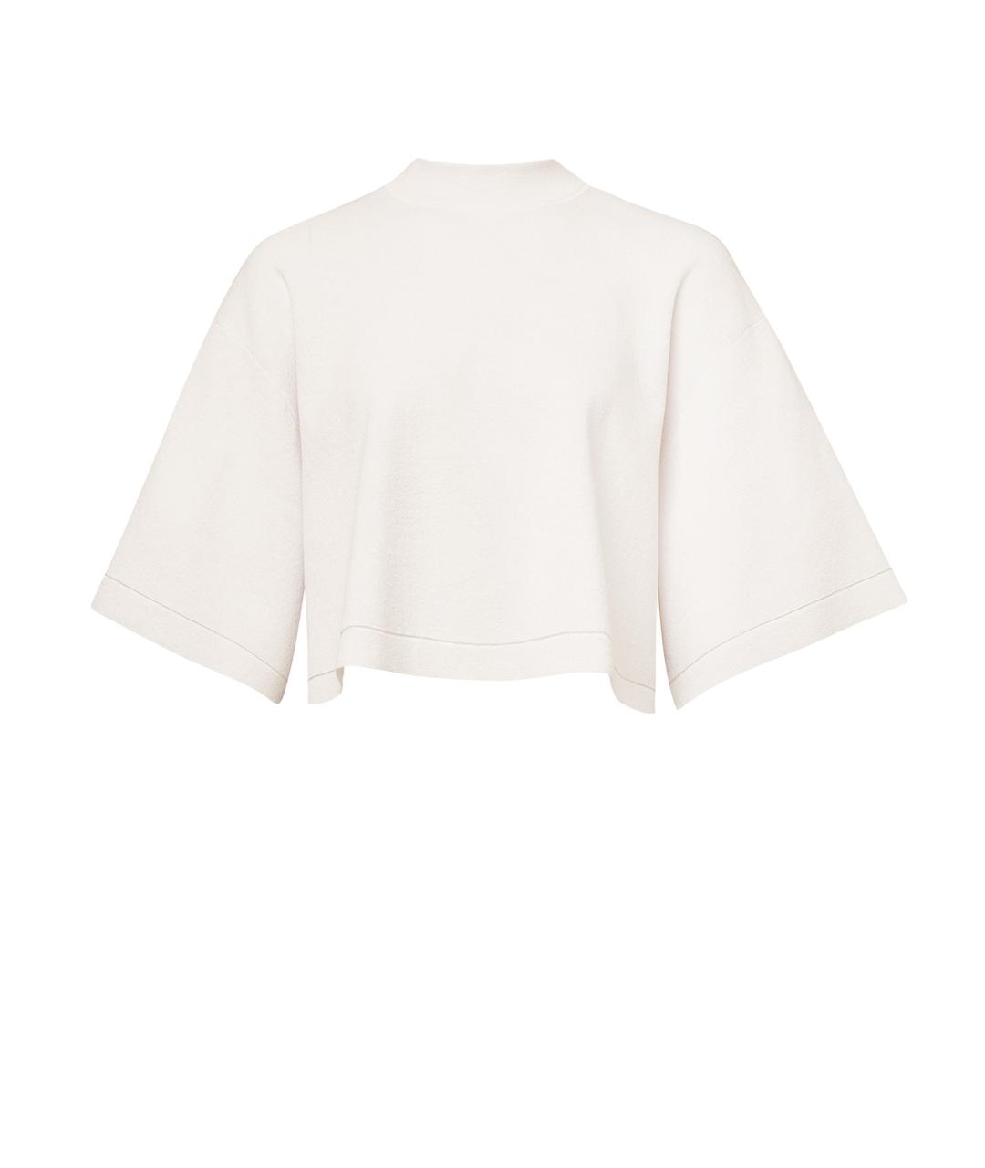 ALAIA Белая хлопковая футболка, фото 2