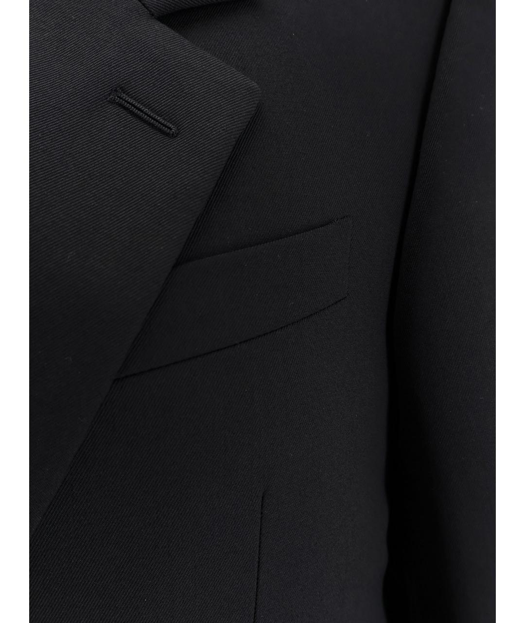 BALENCIAGA Черный шерстяной жакет/пиджак, фото 3