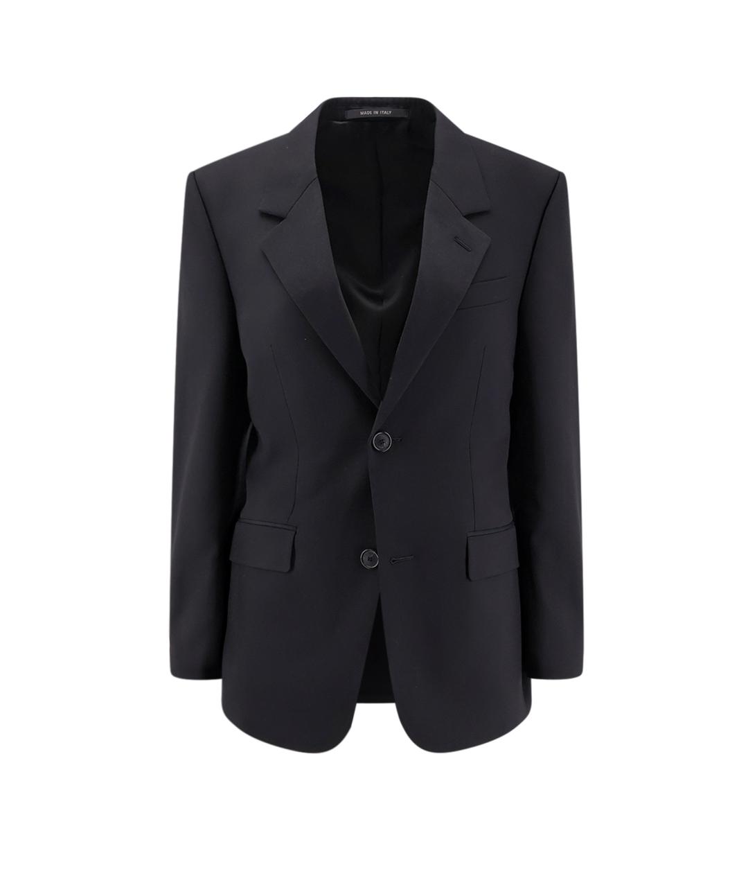 BALENCIAGA Черный шерстяной жакет/пиджак, фото 1