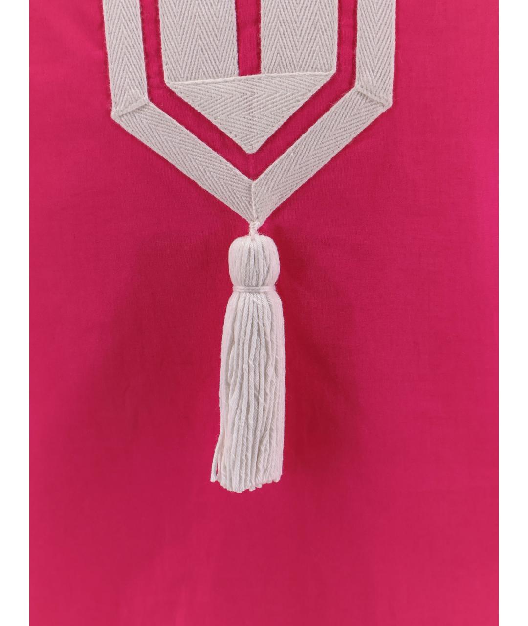 TORY BURCH Фуксия хлопковое платье, фото 3