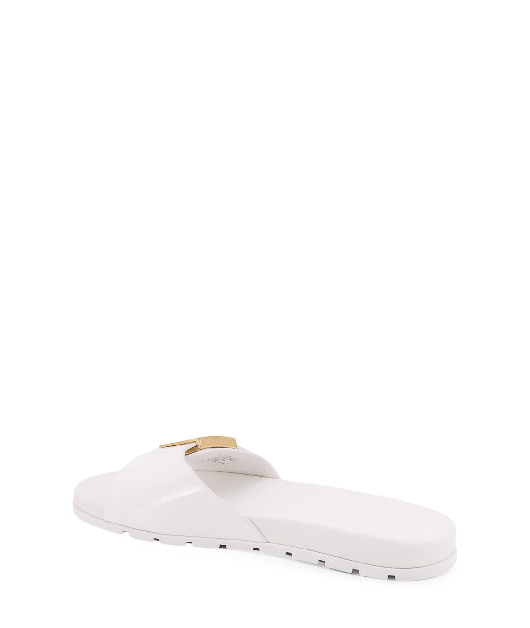 TORY BURCH Белые резиновые шлепанцы, фото 3