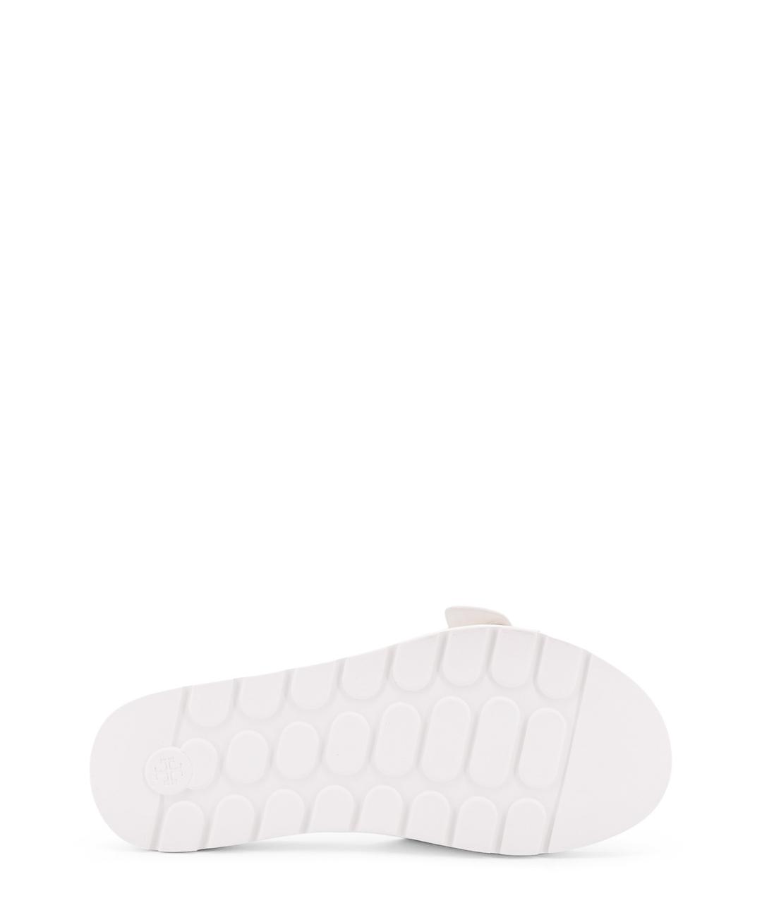 TORY BURCH Белые резиновые шлепанцы, фото 4