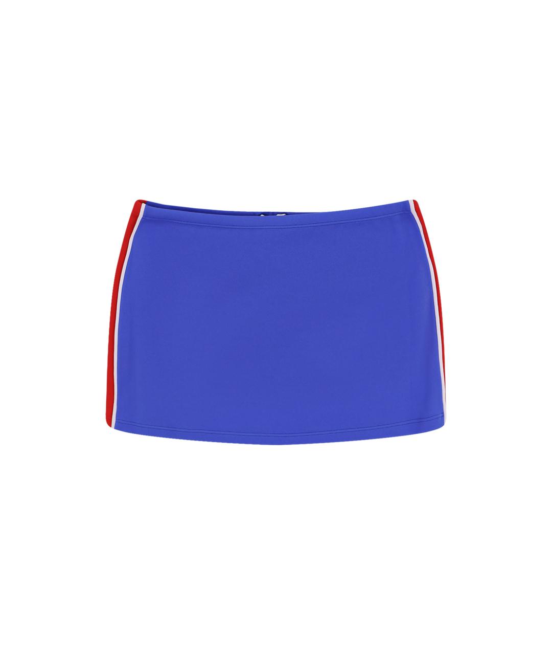 MIU MIU Синяя полиамидовая юбка мини, фото 2