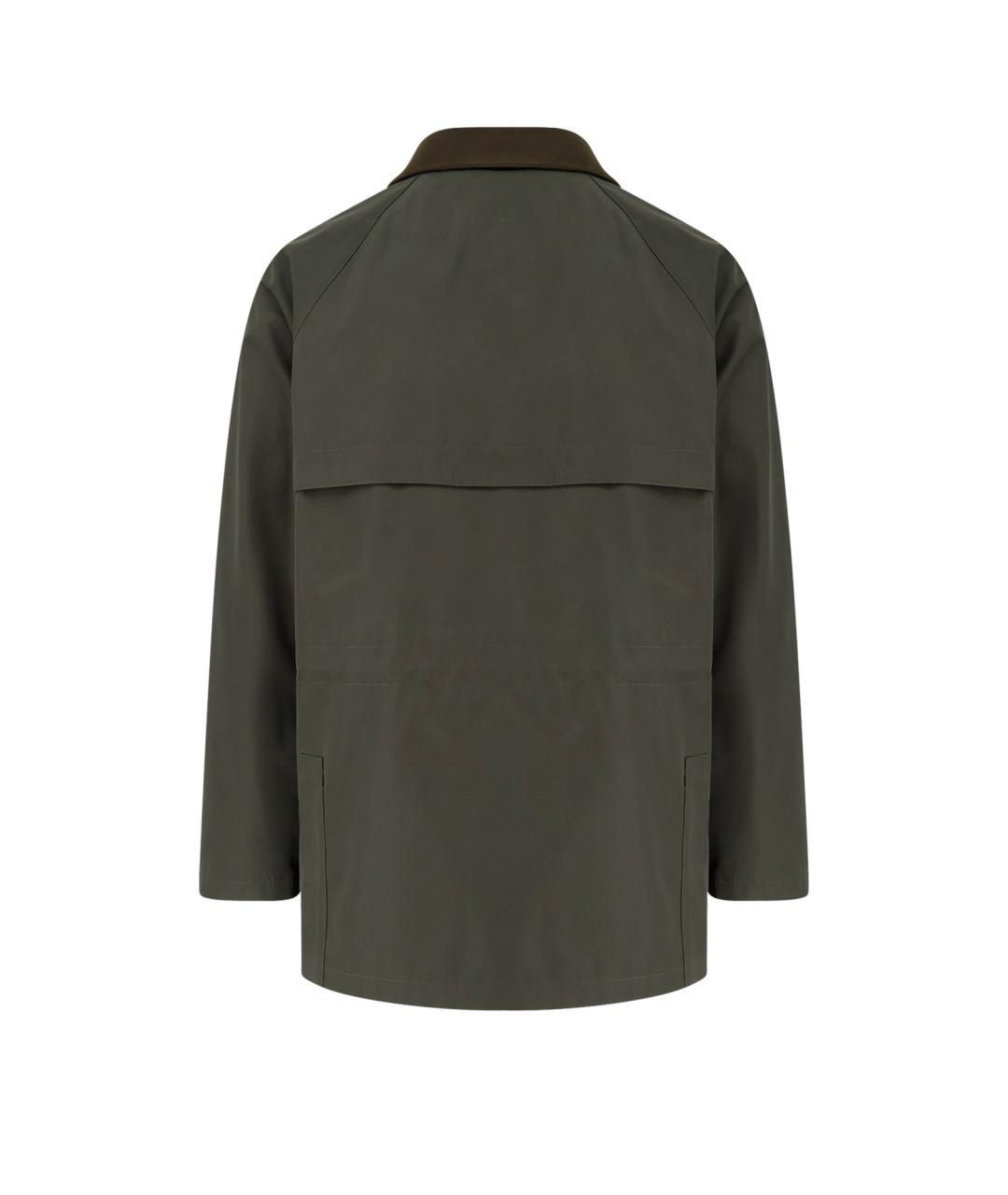 LORO PIANA Зеленая полиэстеровая куртка, фото 2