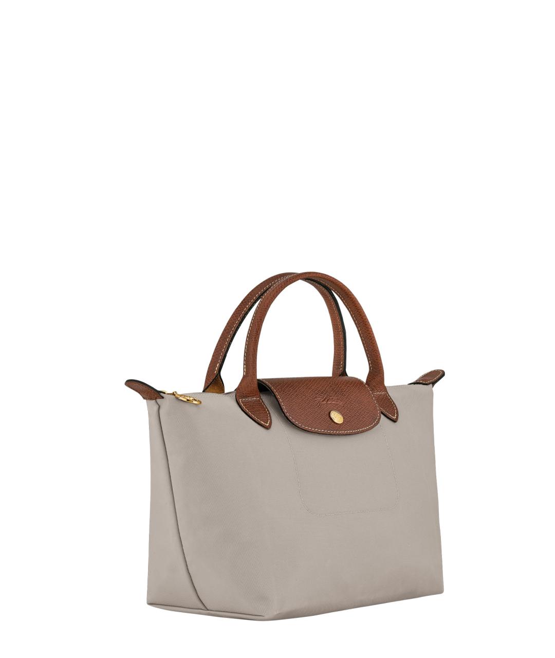 LONGCHAMP Серая бархатная сумка тоут, фото 3