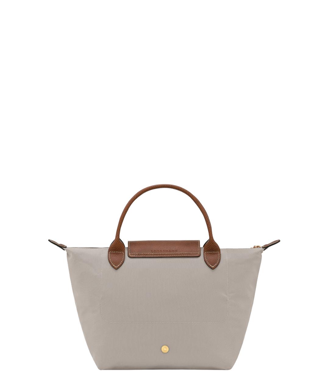 LONGCHAMP Серая бархатная сумка тоут, фото 2