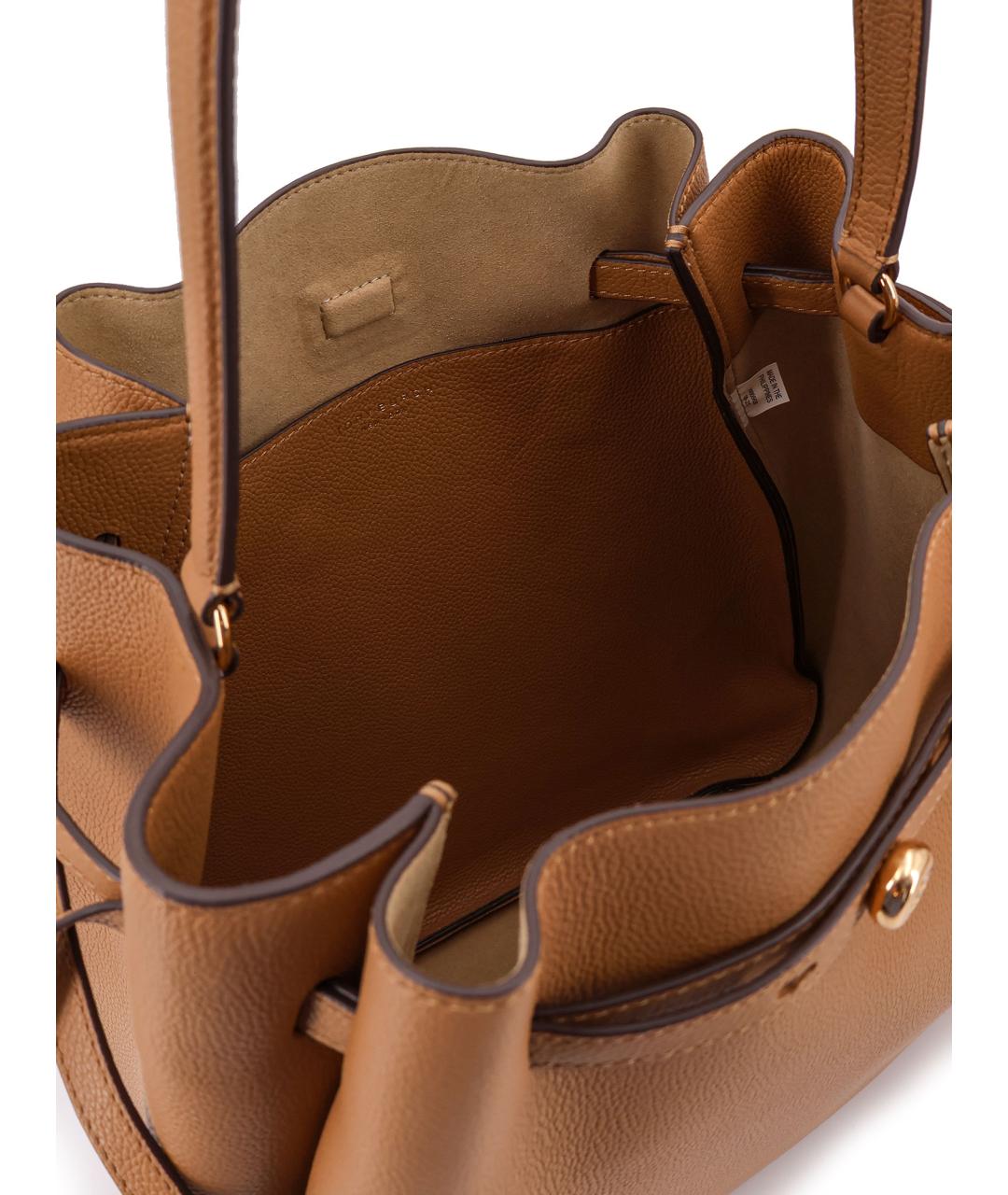 TORY BURCH Бежевая кожаная сумка тоут, фото 4