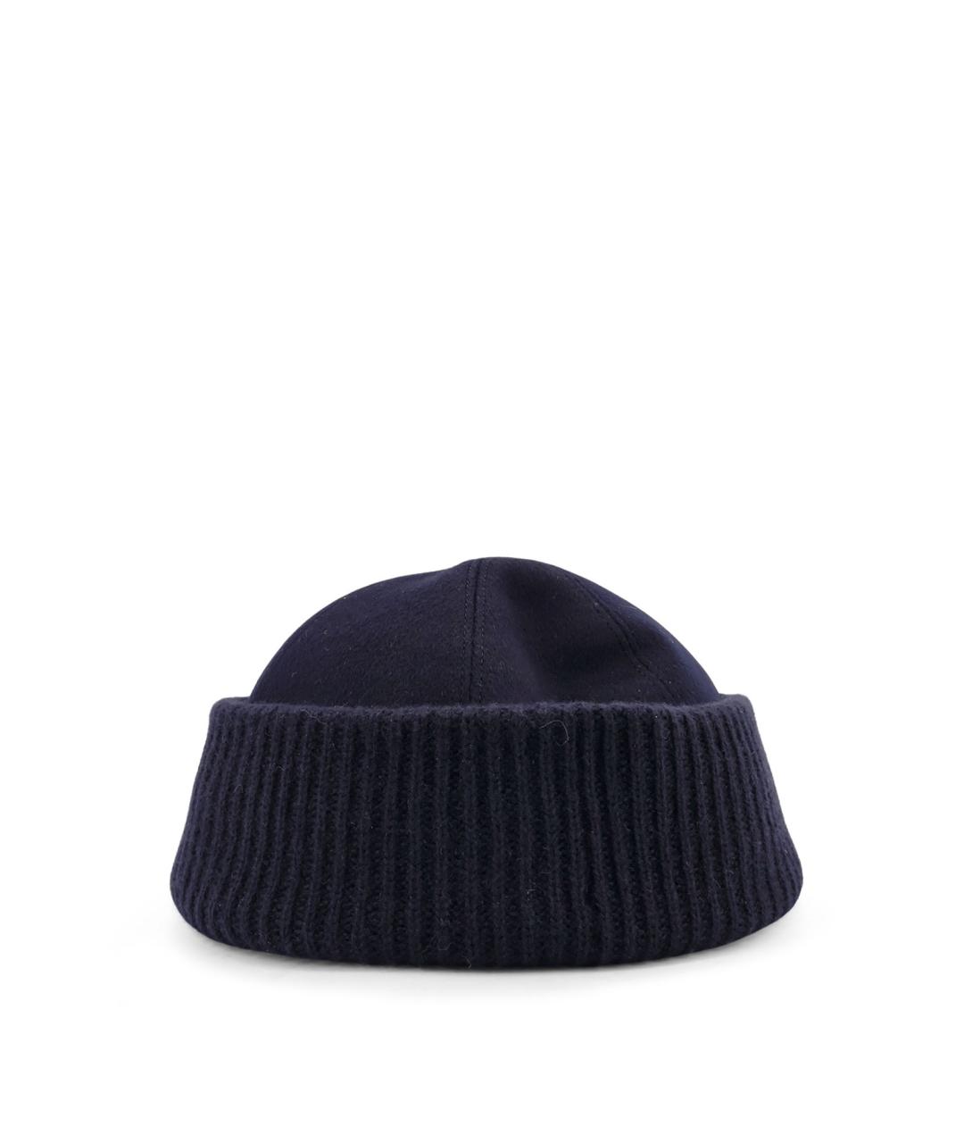 LORO PIANA Синяя кашемировая шапка, фото 3