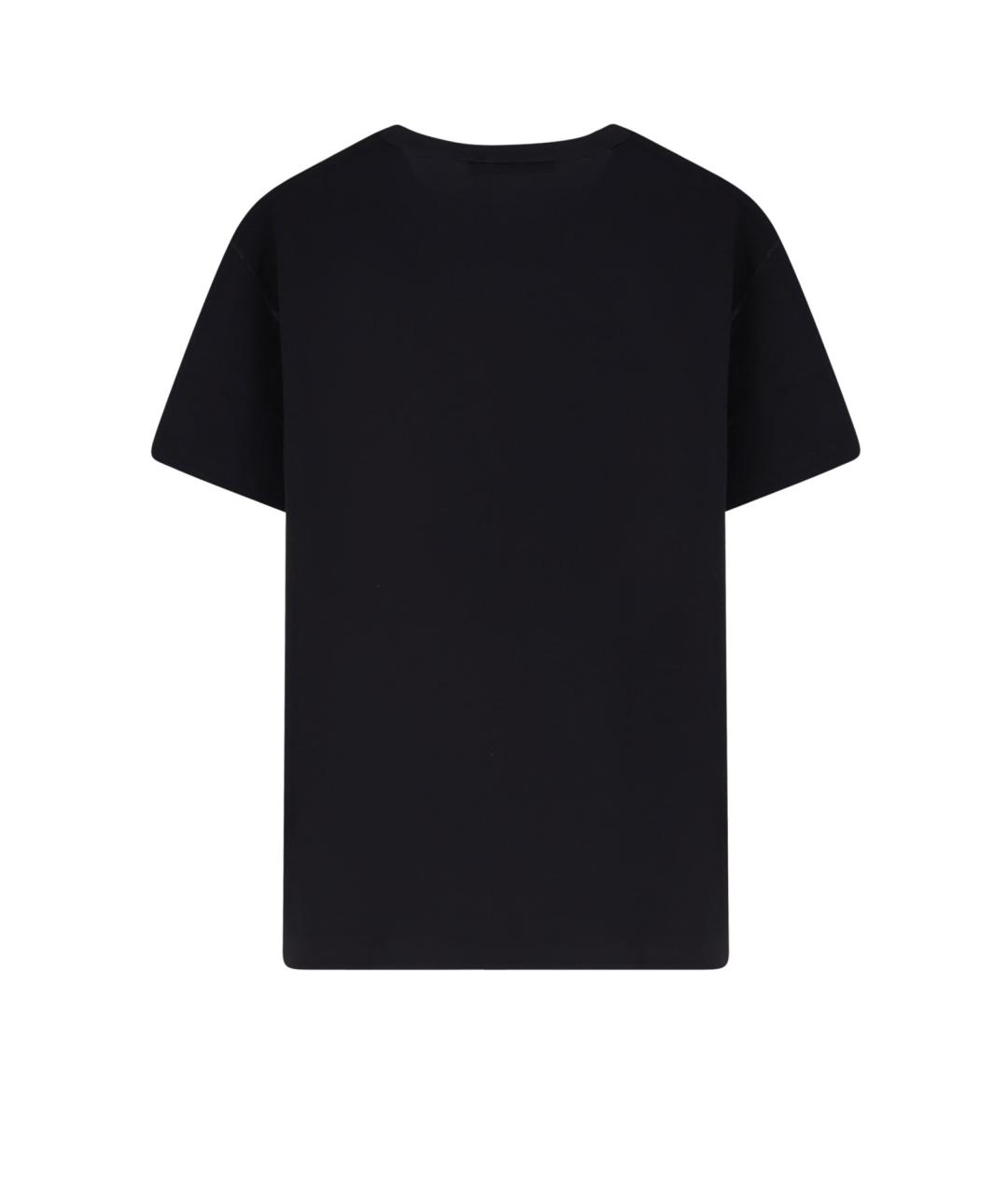 DOLCE&GABBANA Черная хлопковая футболка, фото 2