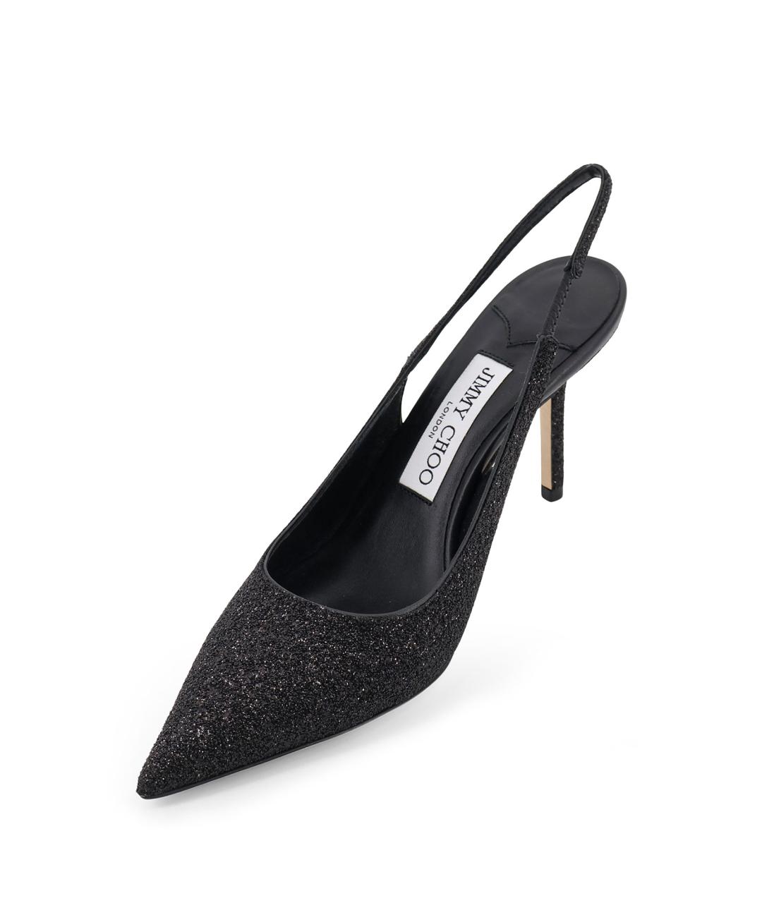 JIMMY CHOO Черные кожаные туфли, фото 4