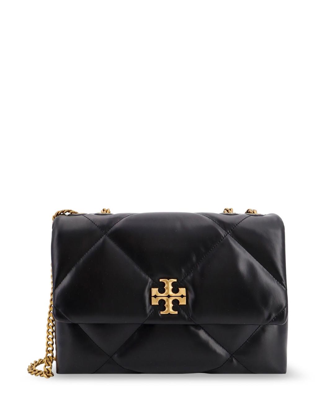 TORY BURCH Черная кожаная сумка через плечо, фото 1