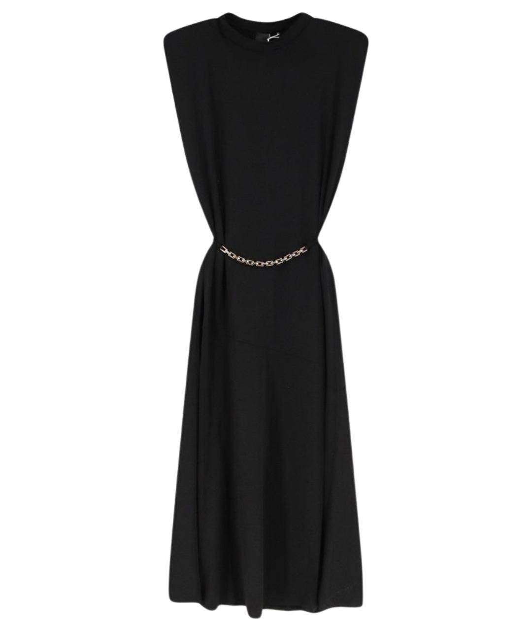 PINKO Черное ацетатное платье, фото 1