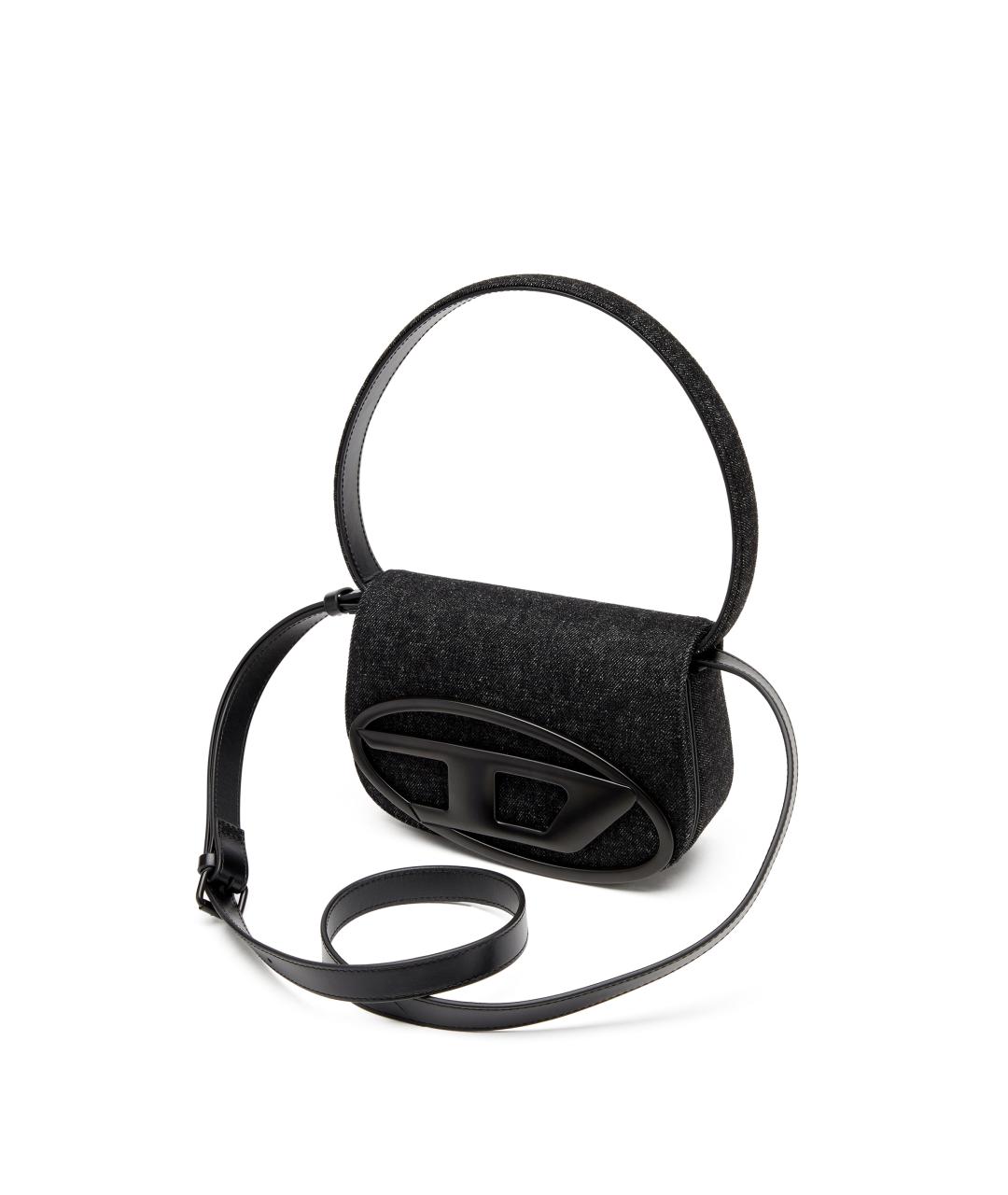 DIESEL Черная тканевая сумка через плечо, фото 5