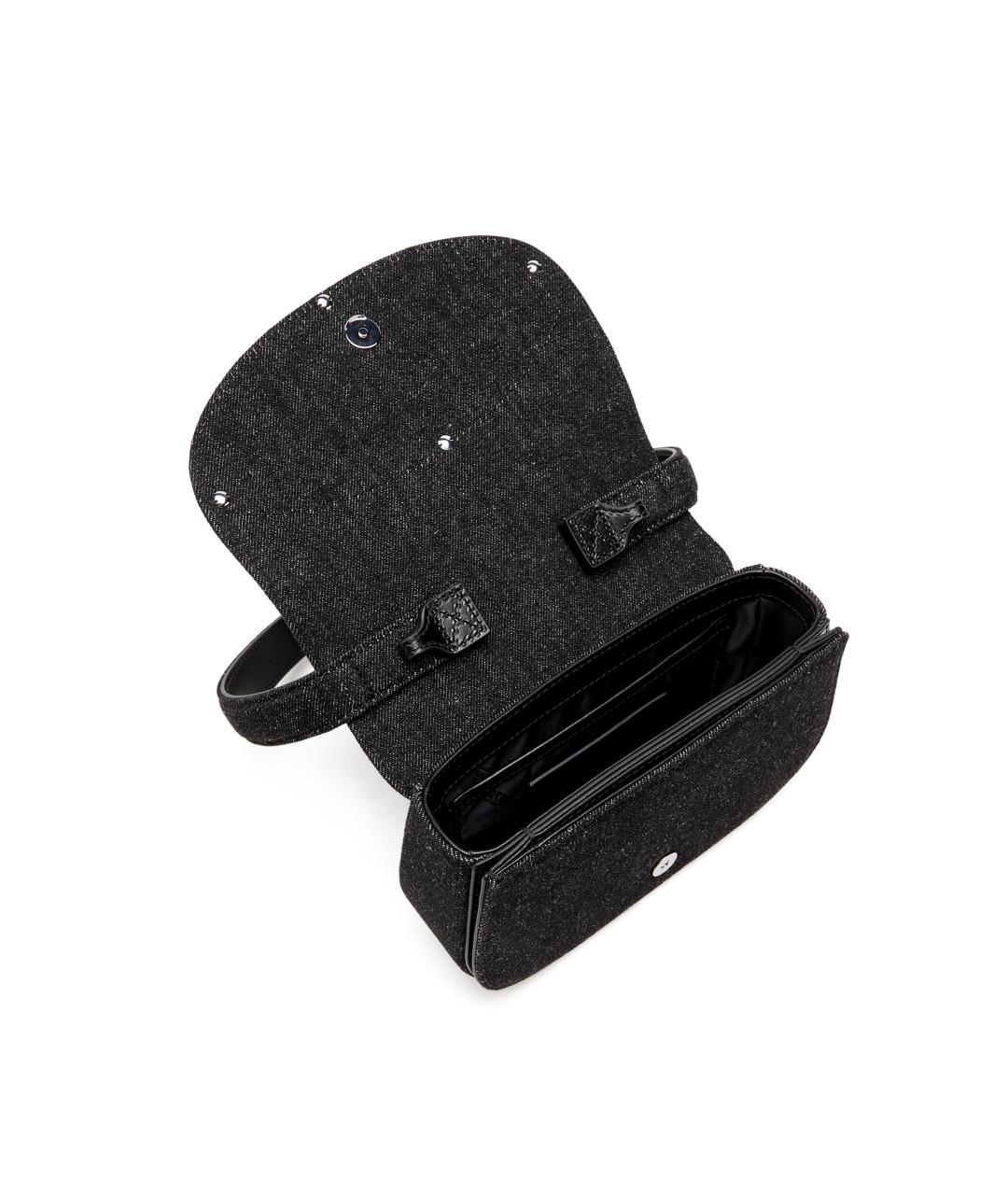 DIESEL Черная тканевая сумка через плечо, фото 4