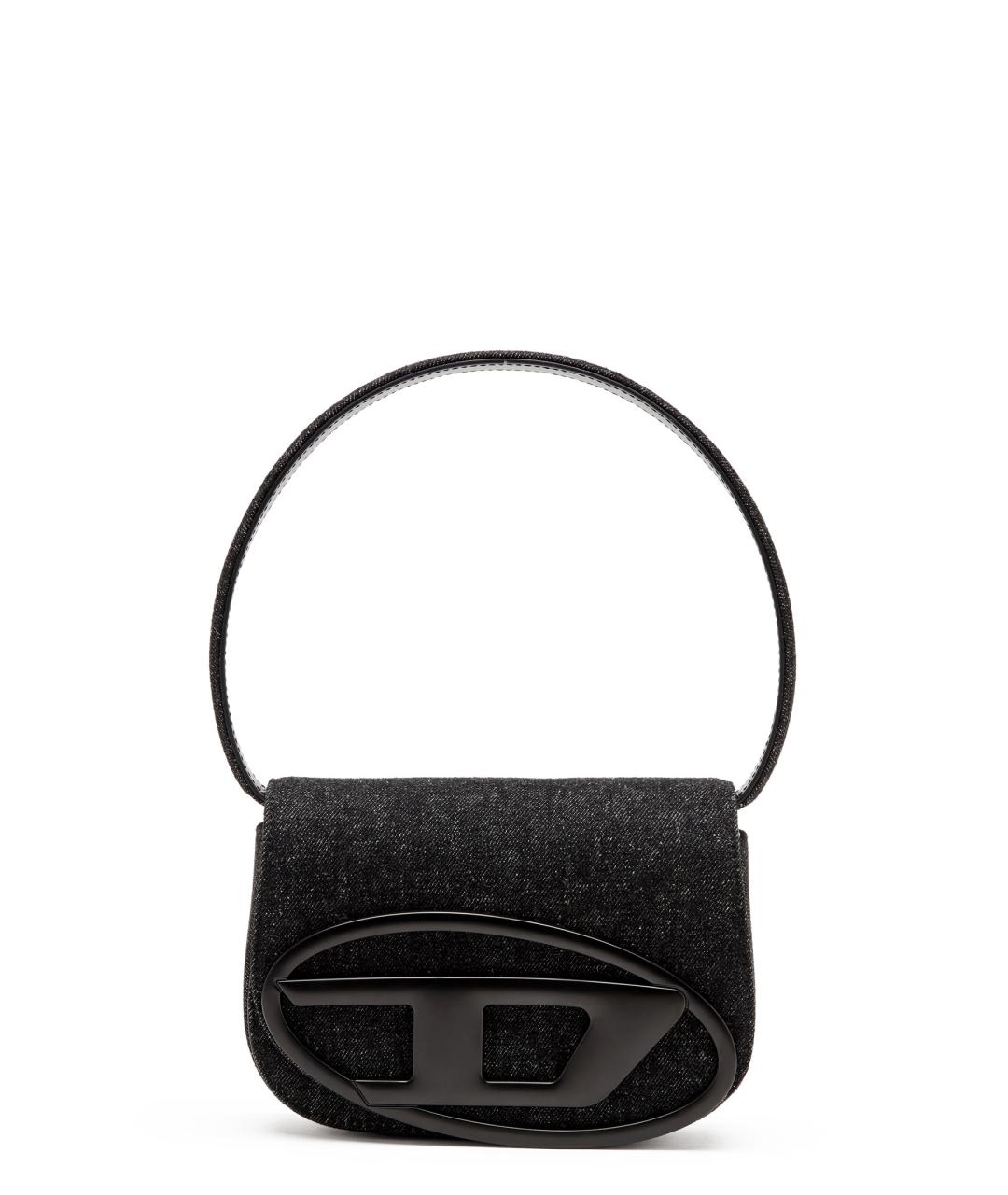 DIESEL Черная тканевая сумка через плечо, фото 1