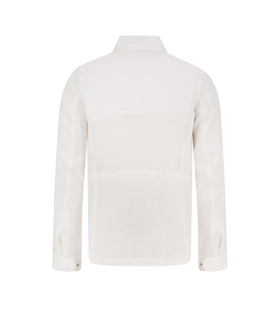 LORO PIANA Белая льняная куртка, фото 2