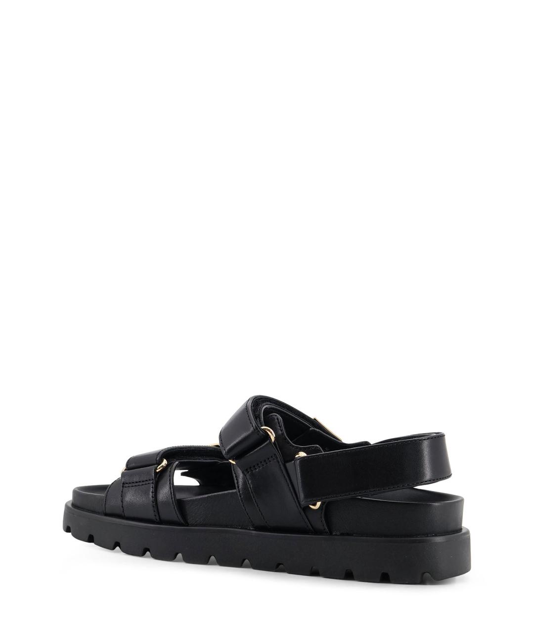 TORY BURCH Черные кожаные сандалии, фото 3