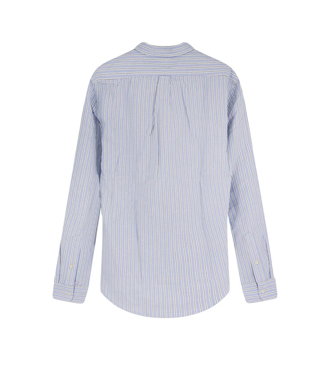 POLO RALPH LAUREN Голубая хлопковая кэжуал рубашка, фото 2