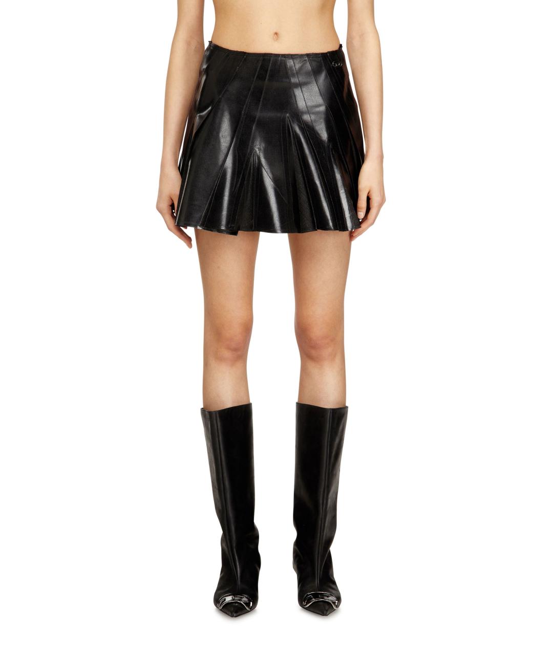 DIESEL Черная юбка миди, фото 2