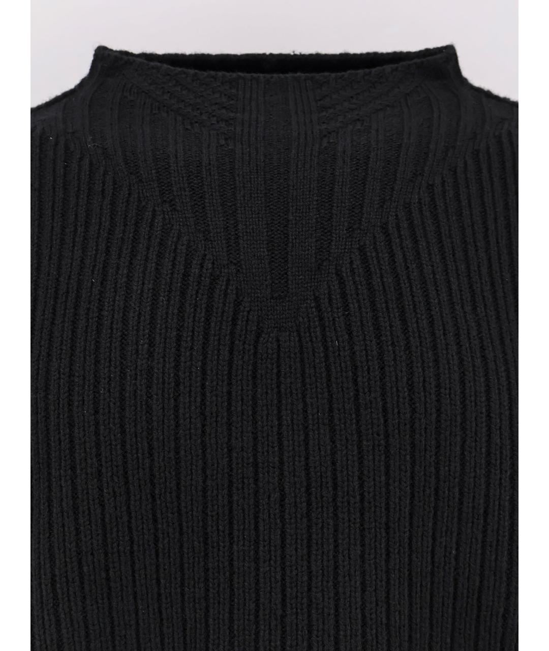 RICK OWENS Черный шерстяной джемпер / свитер, фото 3