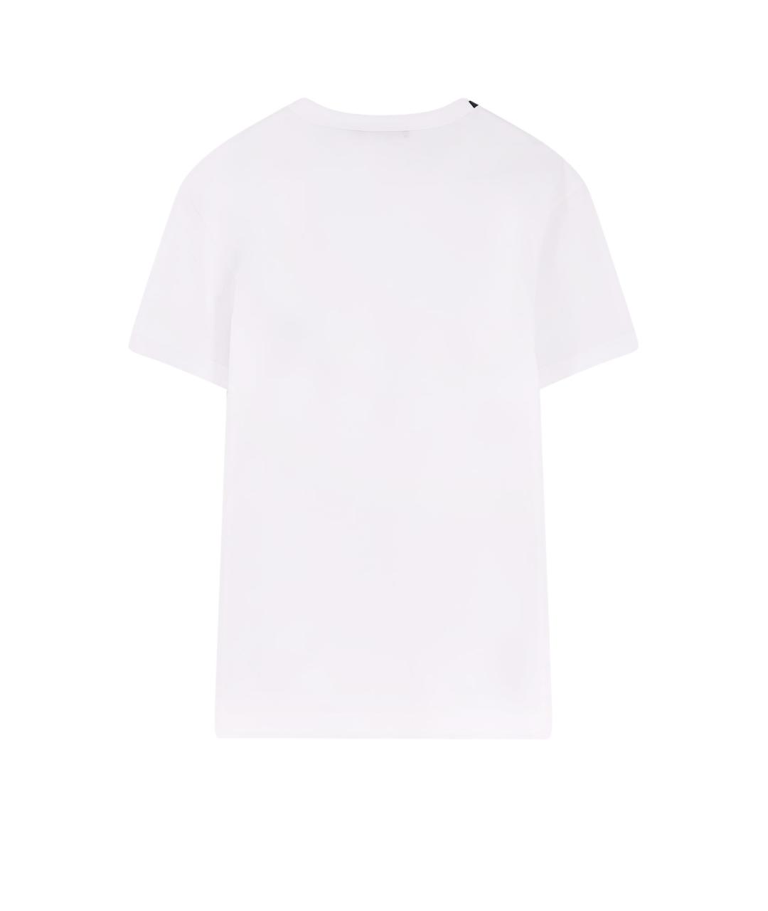 DOLCE&GABBANA Белая хлопковая футболка, фото 2