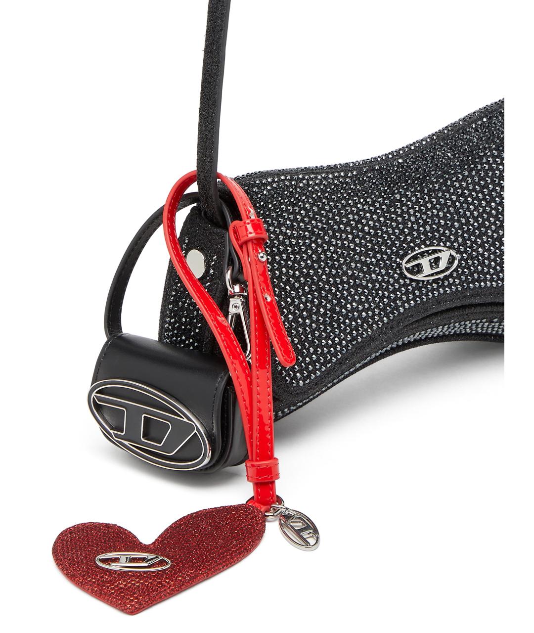 DIESEL Черный брелок, фото 4