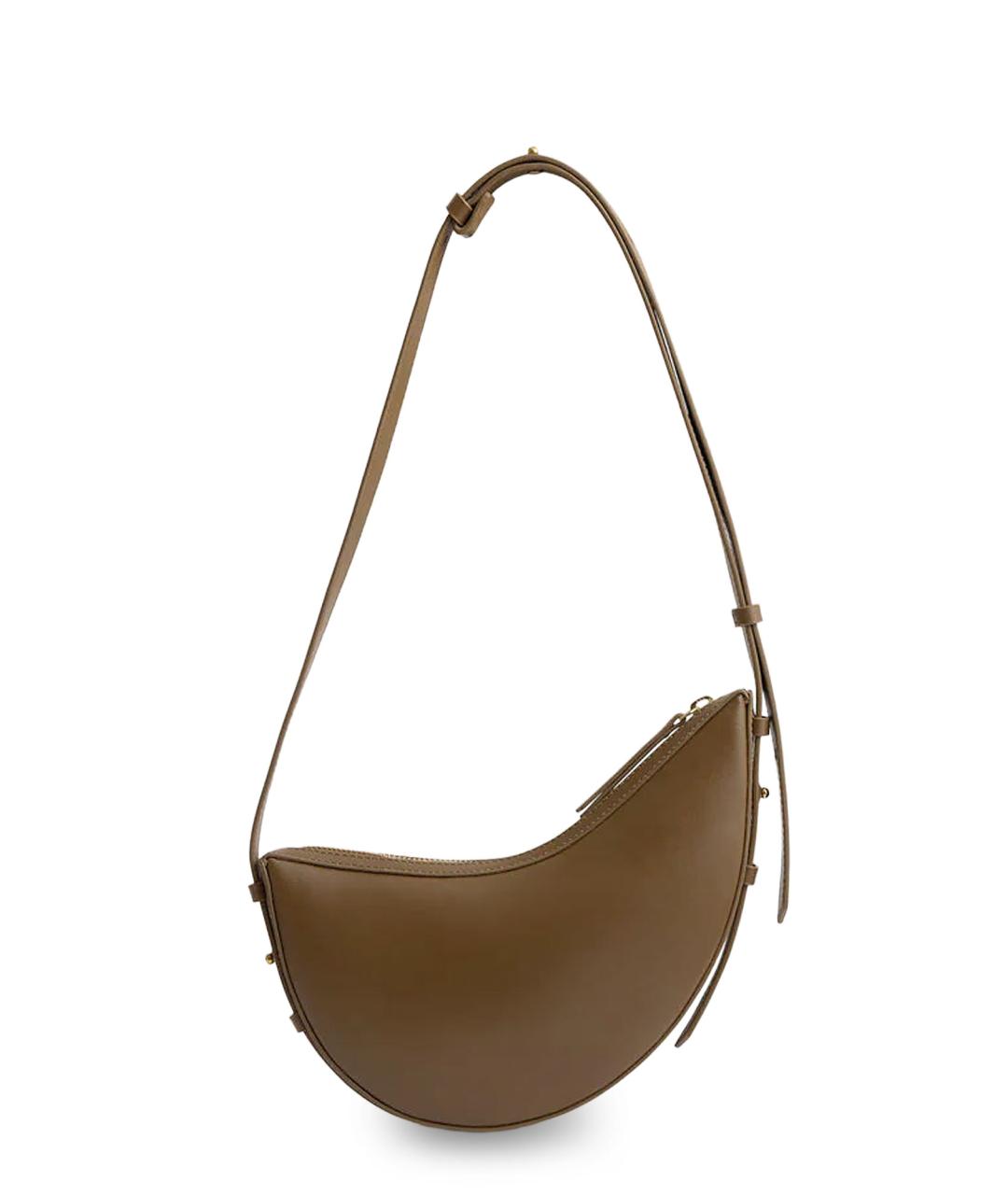 SOEUR Коричневая кожаная сумка через плечо, фото 2