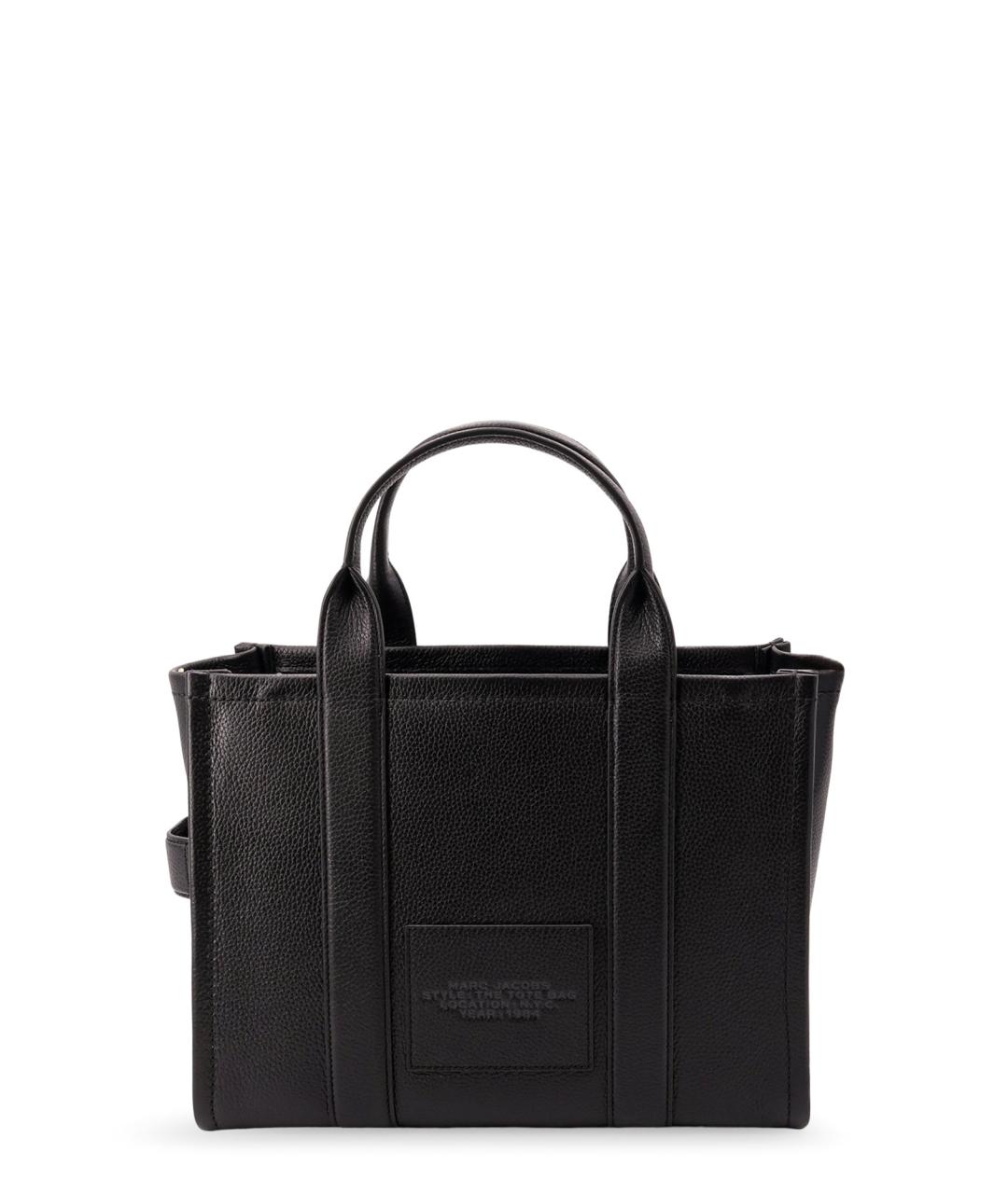 MARC JACOBS Черная кожаная сумка тоут, фото 2