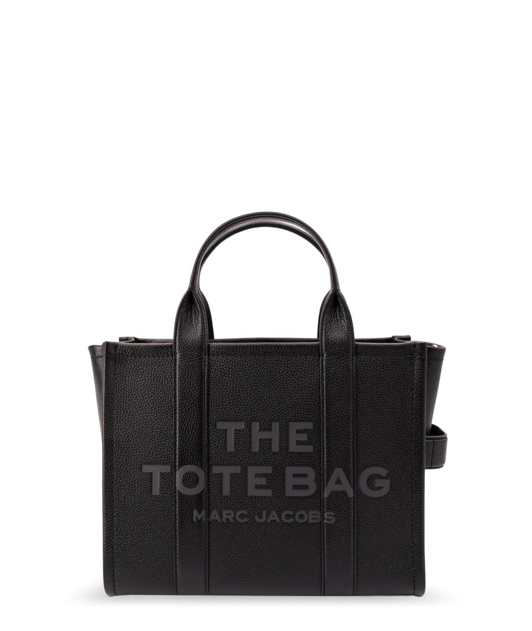 MARC JACOBS Черная кожаная сумка тоут, фото 1