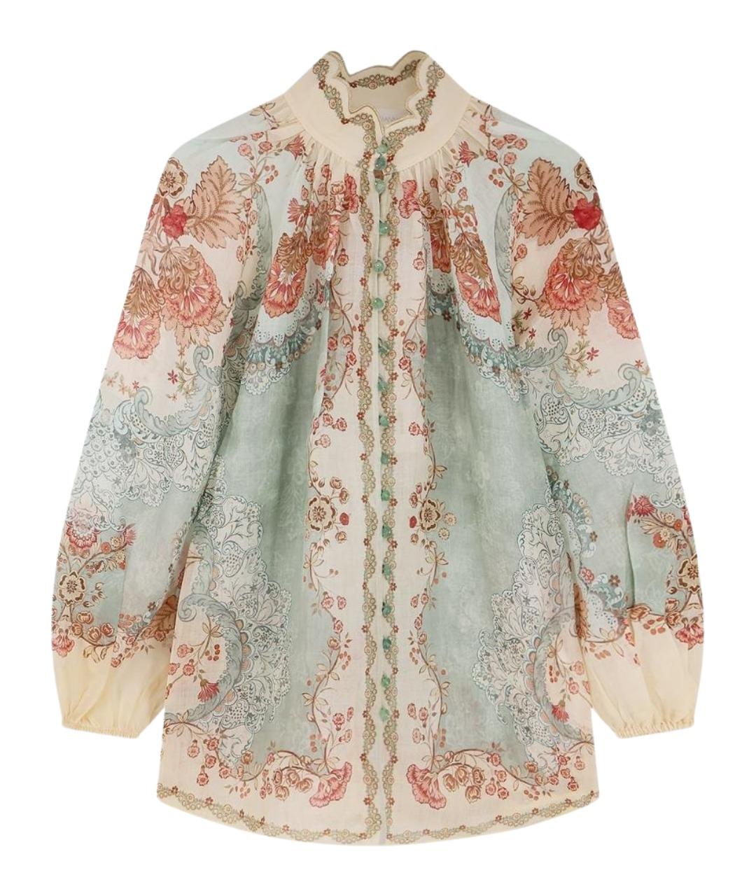 ZIMMERMANN Мульти рубашка, фото 1