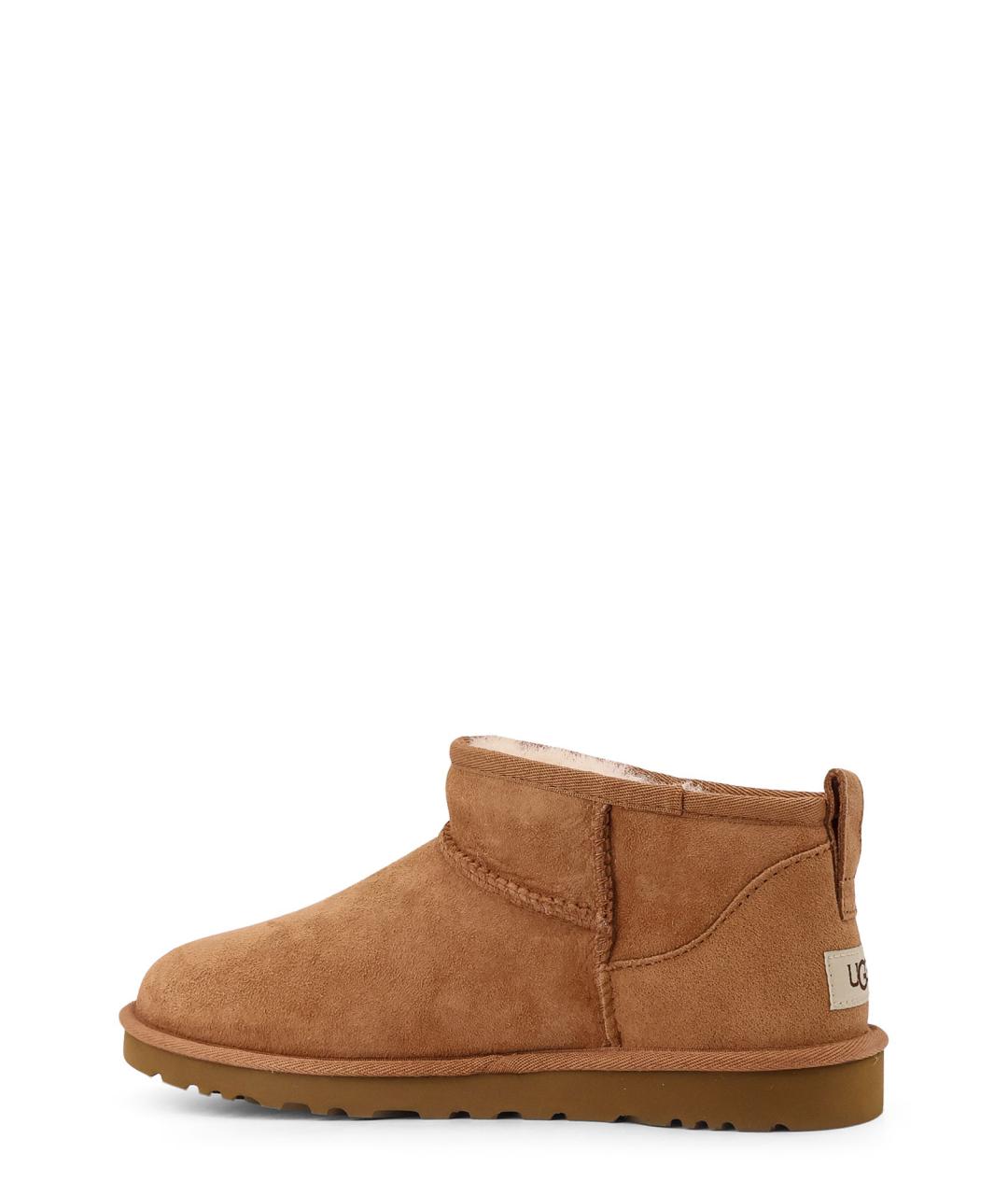 UGG AUSTRALIA Коричневые замшевые низкие ботинки, фото 3