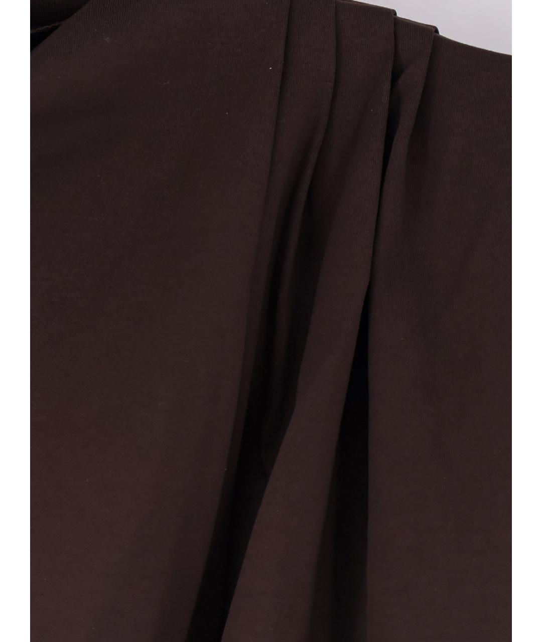 SOEUR Коричневая хлопковая футболка, фото 3