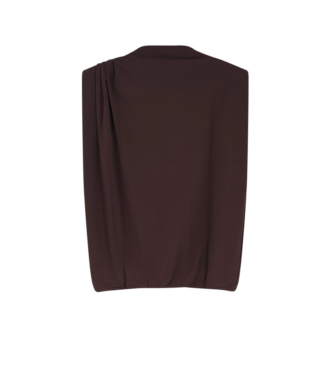 SOEUR Коричневая хлопковая футболка, фото 2