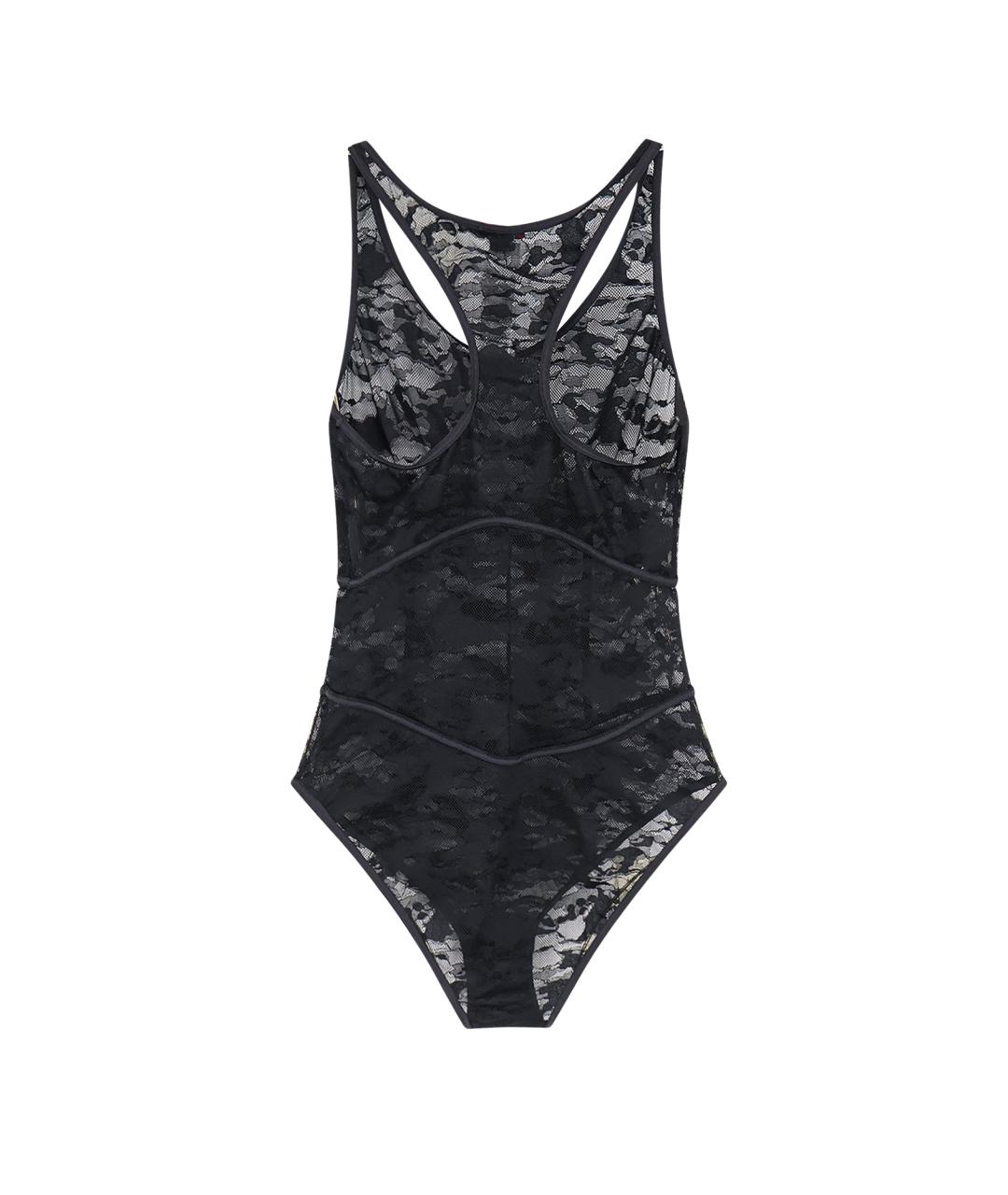 DIESEL Черное полиамидовое боди, фото 2