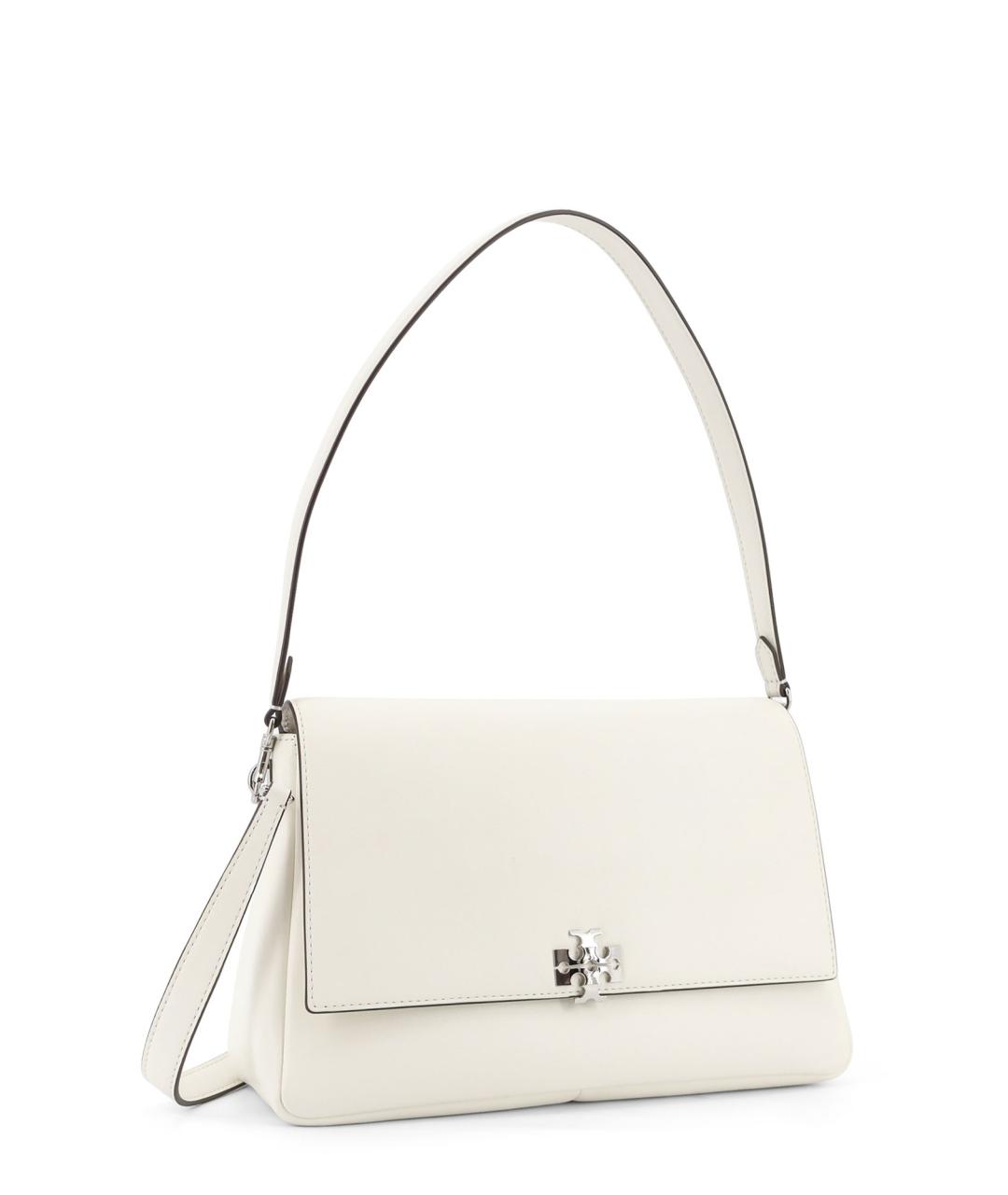 TORY BURCH Белая кожаная сумка через плечо, фото 3