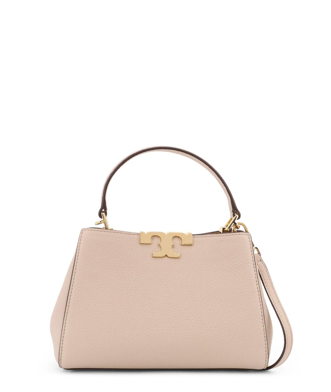 TORY BURCH Бежевая кожаная сумка тоут, фото 2