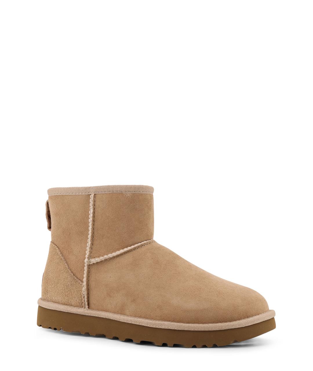 UGG AUSTRALIA Бежевые замшевые ботинки, фото 2