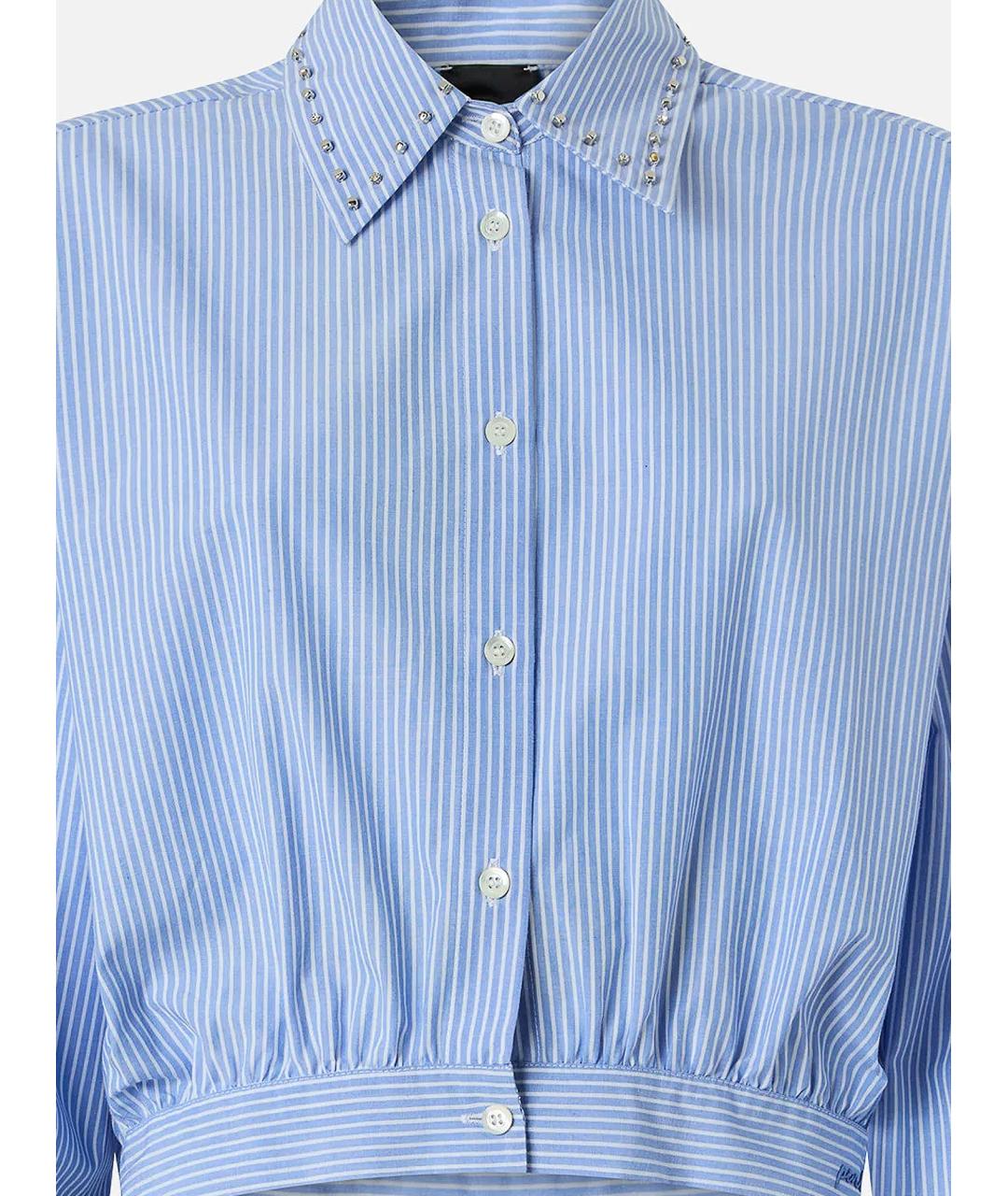 PINKO Голубая хлопковая рубашка, фото 3